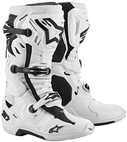 Alpinestars 2010520-1213-10 Unisex-Čizme Za Nadzor Tehnologije Za Odrasle Crno-Bijele/Srednje Sive/Crvene SZ 10