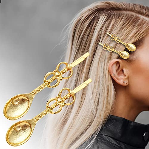Zlatni i srebrni oblik makaze Barrettes, kose Barrettes isječci za kosu Minimalistički igle za kosu za žene djevojke