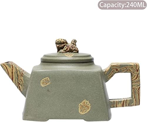 Kancelarijski čajnik čajnik 240ml Square Purple Clay Teapots Handmade Tea Pot ljepota Kettle Poznati Zisha Tea teapots
