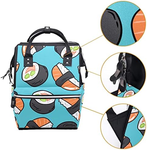 VBFOFBV ruksak za rušenje pelena, veliki ruksak za pelenu, ruksak za putovanja, backpack laptop za žene, crtani suši kawaii