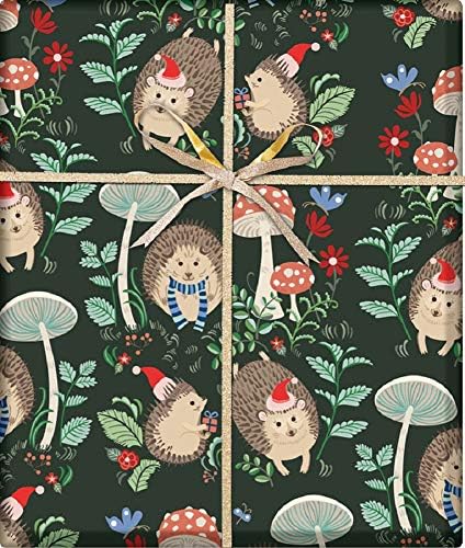 Holiday ježevi Fairy Tale papir za umotavanje poklona-24 x 15'