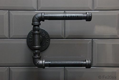 Fincos urbani industrijski retro parni parne cijevi antikni dvostruki toaletni nosač papira