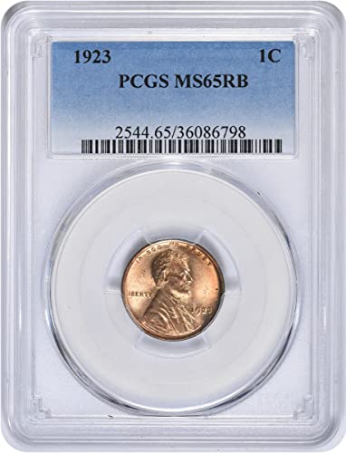 1923 P Lincoln cent PCGS MS65RB