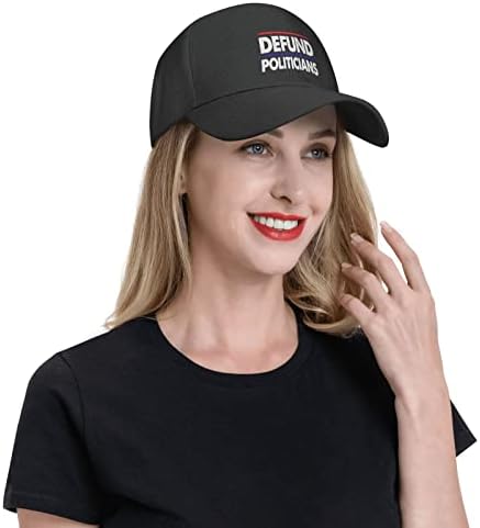 Defund Političari Muški ženski šešir Casquette bejzbol kapa moda Podesivi sunhat kamiondžije šeširi crni