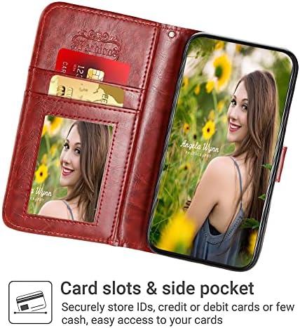 BITOBE dizajniran za iPhone 14 novčanik slučaj sa držačem kartica za žene djevojke cvijeće Floral Folio Flip Leather Cover Magnetic