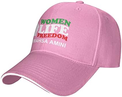Žene Life Freedom -Mahsa Amini iranski šešir za muškarce Žene Baseball Cap stilski kakette Podesivi tata šešira Crna