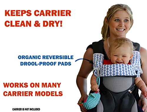 Drool i zupčani jastučić Reverzibilni organski pamučni 3-komadni set za Ergobaby Four Pozicija 360 nosač za bebe