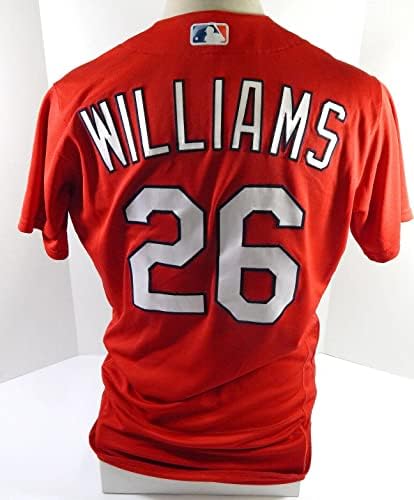 2021 St. Louis Cardinals Justin Williams 26 Izdana igra Rabljeni Crveni dres BP 9 - Igra Polovni MLB dresovi