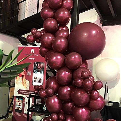100pcs 12 BURGUNDY lateks baloni vino crveni biserni baloni ukrasi odlični za rođendanske bakete za zabavu