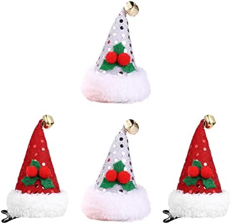 Aboofan 20 kom za izvrsne šešire Barrettes sa trake za glavu Santa Color Baby Christmas Clips Kids Decorations Headsres Xmas Xmas