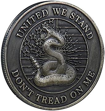 Američki liberty Bell suvenir Coin Snake uzorak Komemorativni kovanica KolekcionarstvoBronze pozlaćeni novčić