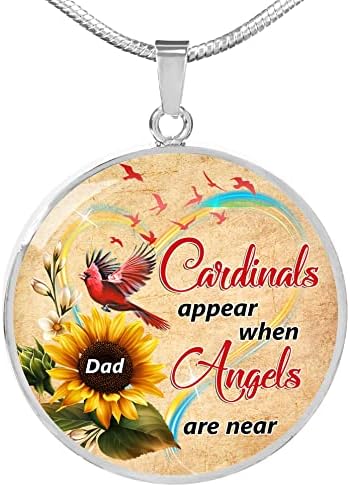 Nakit za karticu poruke, ručno rađena ogrlica - ručno rađena ogrlica sa lančanim kardinalima pojavljuju se kada su anđeli u blizini