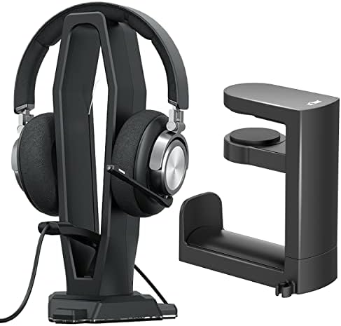 Kiwifotos PC gaming držač za slušalice ispod stola za slušalice nosač za vješalicu + stalak za slušalice sa mišem Bungee stalak za