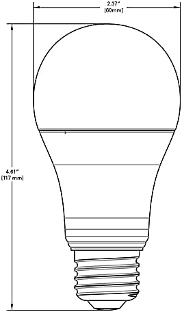 HALO 60W ekvivalent A19 Podesiva CCT Smart Wireless LED sijalica u bijeloj boji