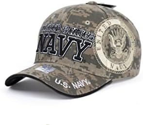 Ashen Fane američka vojna mornarica zvanično licencirani Premium 6 Panel podesivi veteranski Bejzbol šešir