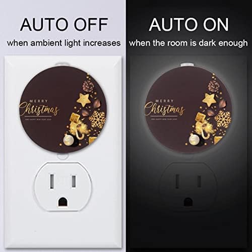 2 paketa Plug-in Nightlight LED noćno svjetlo sa senzorom sumraka do zore za dječiju sobu, rasadnik, kuhinju, hodnik poklon božićno