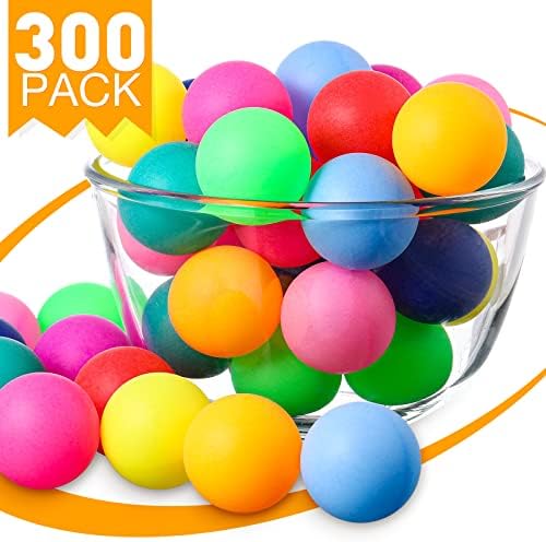 Lewtemi 300 Pakovke Kuglice za stolni tenis Kuglice Plastične kuglice 2.4G 40 mm Kuglice Bouncy Balls Dekoracija za zabavu Tabela