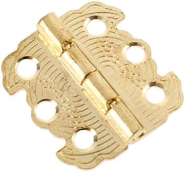 GHGHF 4pcs Starinski ormar za vrata šarke za namještaj Namještaj kutije za nakit šarke nameštaj za ormarić bronza / zlata 29 * 27mm