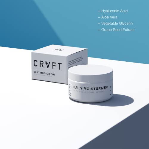 CRVFT Muška dnevna hidratantna krema za lice 2oz [AM / PM]/dugotrajna dubinska hidratacija/zaključavanje vlage | smanjenje suhoće