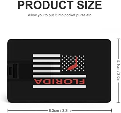Florida Državna Amerika zastava USB Memory Stick Business Flash-Drive Card Card Kreditna kartica Oblik banke