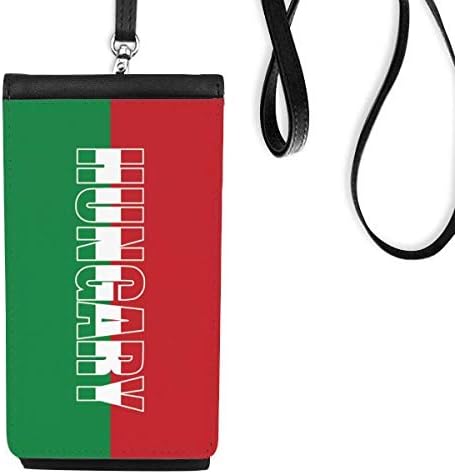 Mađarska Država Zastava Naziv Telefon novčanik torbica Viseće mobilne torbice Crni džep
