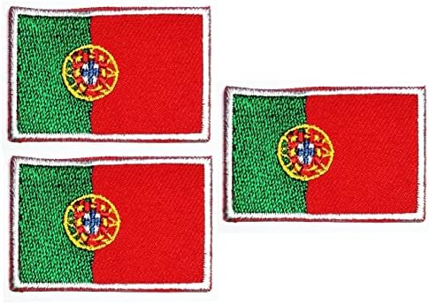 Mini Zemlja Portugal Zastava Set. Zakrpe Taktičke Zakrpe Za Nacionalnu Zastavu Portugala Vezena Značka Testera Na Priboru Za Zakrpe
