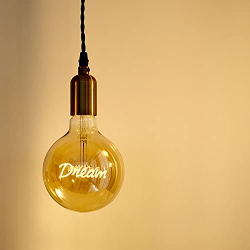 Tianfan Giant Edison sijalica Abeceda Led Filament lampa sijalica 4W zatamnjiva Srednja baza 110/130v Vintage dekorativna sijalica