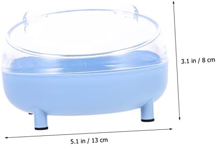 BalacOO Clear Container box hrčak kupaonica HAMSTER dodaci HAMSTER hranjenje posude za hranjenje HAMSTER Blue Plastic Dodatak dnevno