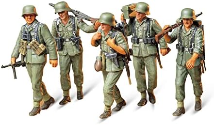 TAMIYA 300035184 1:35 set figurica iz Drugog svjetskog rata, mitraljeska trupa u manevru