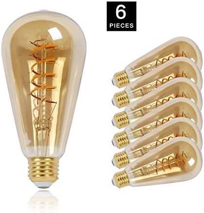 4W LED Vintage sijalica Amber 2700k 110v E26 210lm topla bijela 40W Edison zamjena sa žarnom niti