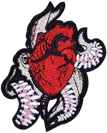 OysterBoy rendgenski anatomsko srce i mozak 10pcs Gvožđe na / šivati ​​dobro izrađene ukrasne ukrasne aplikacije za jaknu T-majice