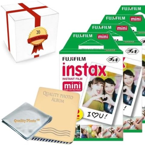 Fujifilm INSTAX Mini Instant Film 2 pakovanje za sve Fujifilm Mini Instant kamere - Foto Album - tkanina od mikrovlakana - ~ pakovanje