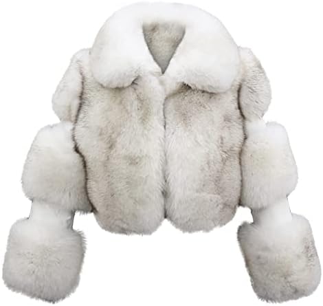 Zimski kaput za žene obrezana krznena jakna zima topla plus veličina plišana kardigan kaput od jakne