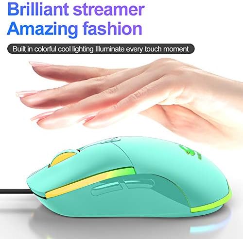 Sdoveb žičani miš za igre 7 boja RGB pozadinskim osvjetljenjem USB računarski miš 6 dugme, 3 DPI podesivi nivo, optički miš ergonomski
