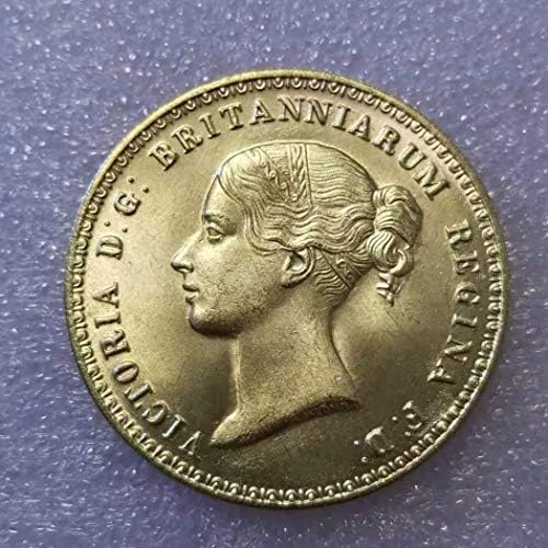 Kocreat Copy Una i Lion 1839 Kraljica Victoria 5 Velika Britanija-replika Velika Britanija Srebrni dolar Pence Gold Coin Royal Suvenir