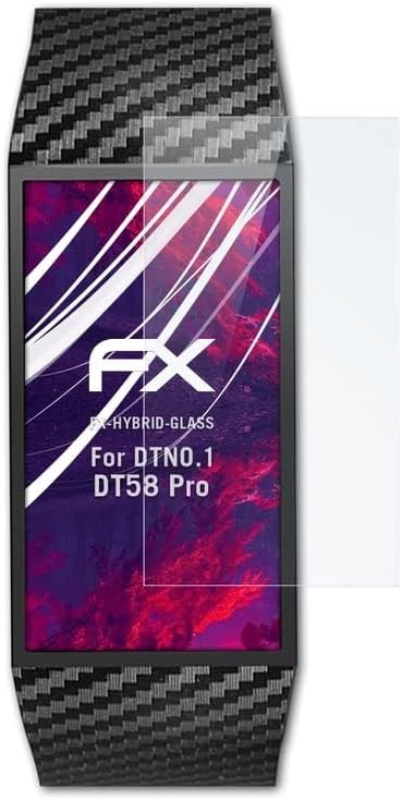 atFoliX zaštitni Film od plastičnog stakla kompatibilan sa DTNO.1 Dt58 Pro zaštita stakla, 9h Hybrid-Glass FX stakleni zaštitnik ekrana