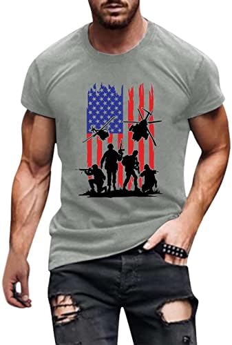Bmisegm ljetne radne majice za muškarce muški ljetni ležerni okrugli vrat kratki rukav nezavisnost Plus Veličina Muška dolčevita duga