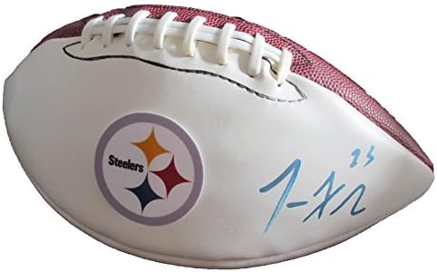Joe Haden AUTOGREGED Logo Nogomet W / Dokaz, na slici Joe Potpisivanje za nas, PSA / DNA Ovjeri, Pro Bowl