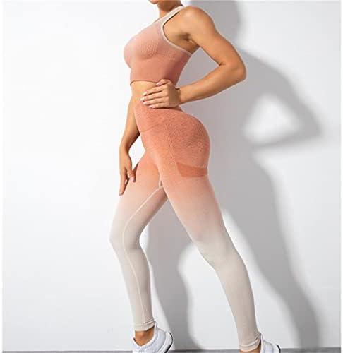 Feer joga odijelo žensko bešavno gradijentno tijesno trčanje sportskih stražnjih grudnjaka fitness odijelo