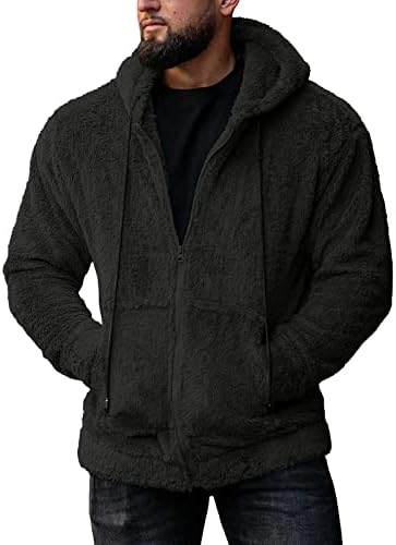 ADSSDQ Zip up hoodie muškarci, kaputi na plaži muškarci dugih rukava zima plus veličina modna ugrađena jakna puna zip15