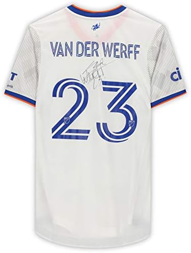 Maikel van der Werff FC Cincinnati Autografijeni meč - Polovni br. 23 Bijeli dres iz sezone 2020 mls - nogometnih dresova