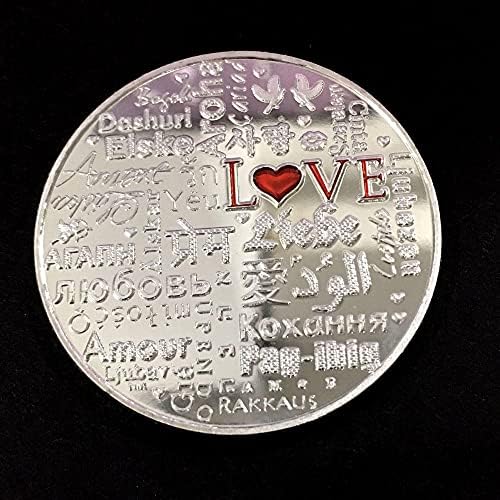 2pcs COMEMORATIVE novčiće pozlaćeni srebro novčić 2019 Love Love Coin virtualna kriptoturcy 2021 Coin sakupljač sa ograničenim izdatim