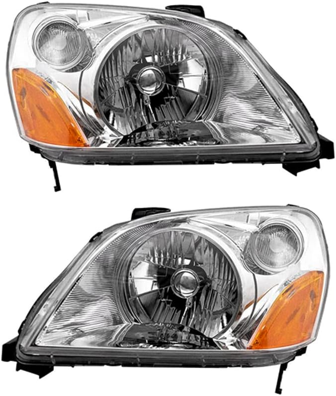 Raelektrični novi par farova kompatibilnih sa Honda Pilot Lx Sport 3.5 L V6 4 vrata 2003-2005 po BROJU DIJELA 33101-S9V-A01 33101S9VA01