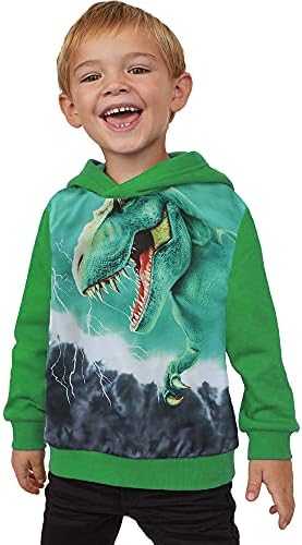 Dječaci Dukserice Dinosaur Hoodie Tops Toddler kapuljača T-majice Ležerne prilike Duge rukave Outfit