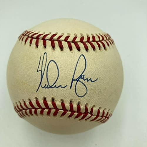 Nolan Ryan potpisao je službeno 1980-ih američka liga bejzbol JSA COA - autogramirane bejzbole