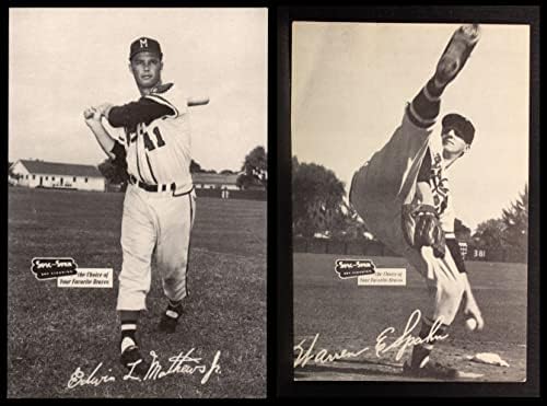 1954 Braves Spic i Span razglednice Djelomični kompletan set VG / ex