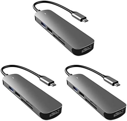 Mobestech USB Ethernet Adapter 3 Pack USB Hub USB 8 u 1 USB adapter za proširenje Adapter čitač za Laptop Tip C Adapter sa Ethernet