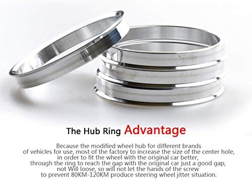 DCVAMUS legura aluminijumski centrični prstenovi 73.1 do 67.1, set 4 - performanse Spigot Hubrings Fit 67.1mm Hub za vozila i 73 mm