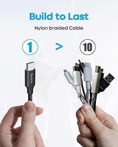 Huukein USB C kabl [6.6 ft, 2-Pack], 3a brzo punjenje USB a za Tip C punjač kabl za Samsung Galaxy A13 A22 A23 A32 A33 A51 A53, imajte