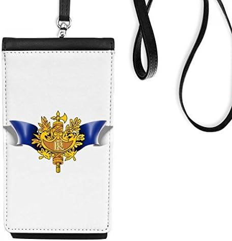 Francuska Zastava Nacionalni amblem Telefon novčanik torbica Viseća torbica za mobilne uređaje Crni džep